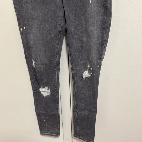 Adiano Goldschmied Gray Distressed Super Skinny Legging Ankle Jeans. - Picture 3 of 11